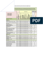 Matriz de Identificacion de Impactos