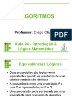 ALGORITMOS - Introdução à Lógica Matemática