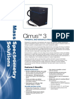 Brochure Spectromètre de Masse Cirrus 3