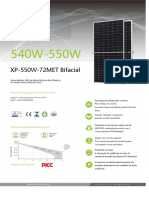 Datasheet Modulo Fotovoltaico Xpower XP 550w 72met Bifacial