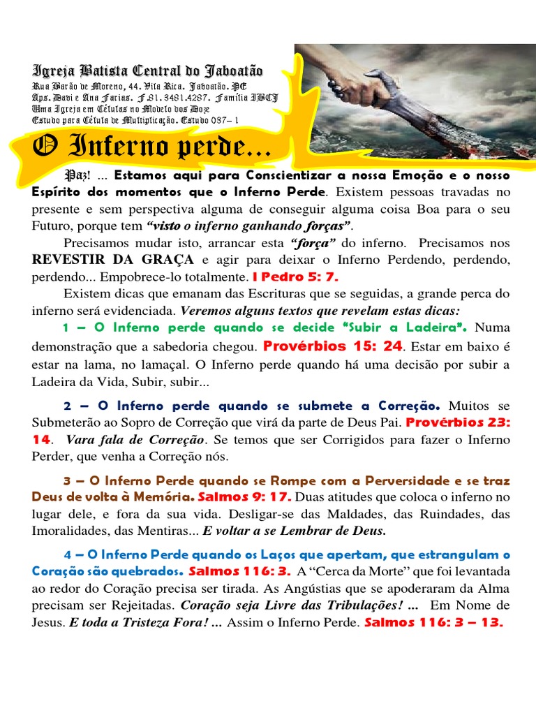 O Inferno Perde | PDF