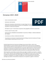 SUSESO - Normativa y Jurisprudencia - Dictamen 4023-2020