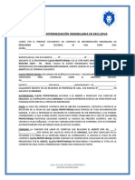 Contrato de intermediación inmobiliaria exclusiva