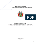 Normas básicas del sistema de gestión de personal público