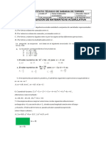 Evaluación Acumulativa de Matemátivas 8°