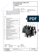 Distribuidores Proporcionales PSL, PSM y PSV Según El Principio "Load-Sensing" Tamaño 3 (Diseño Modular)