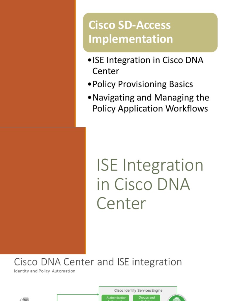 Cisco DNA Center and ISE Integration Guide | PDF | Computer Network ...