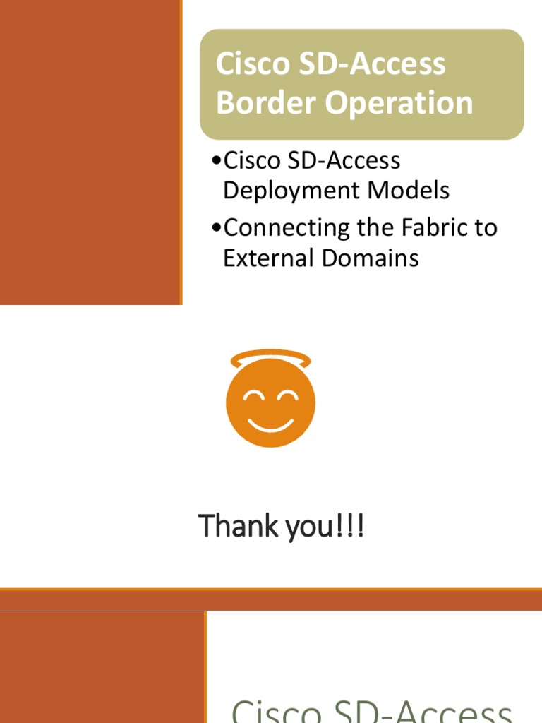 Cisco SD-Access Deployment Overview | PDF | Ip Address | Router (Computing)