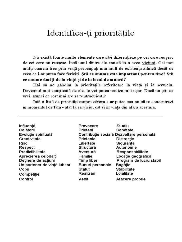 PRIORITATI | PDF