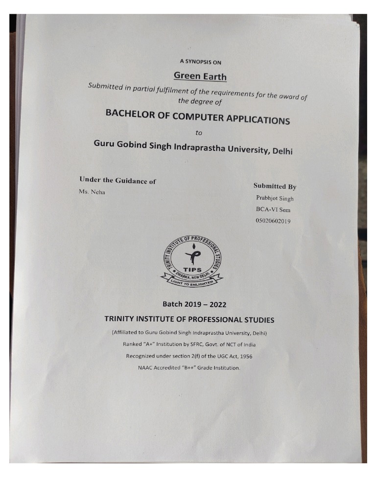 Synopsis Sample Kandarp PDF