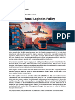 Govt Announces National Logistics Policy