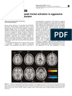 Strong Limbic and Weak Frontal Activation To Aggressive Stimuli in Spouse Abusers (Molecular Psychiatry, Vol. 13, Issue 7) (2008)
