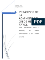 PRINCIPIOS DE LA ADMINISTRACIÓN DE HENRY FAYOL
