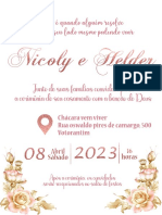 Convite Helder e Nicoly A4