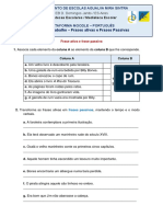 7º Ano - Gramática Frases Ativas e Frases Passivas