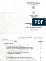 Informe - IncidenciaDelictiva - Fuero Comun - Octubre - 2021