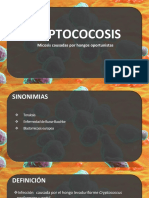Criptococosis: hongo oportunista pulmonar y cerebral