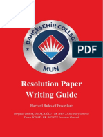 Resolution Paper Writing Guide