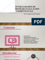 Generalidades Terminos de Evaluación Competencias