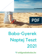 Baba Gyerek Naptej Teszt 2021 1