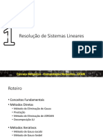 Unidade 1 - Sistemas de Equações Lineares