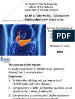 5 и 6 Lectures Gall Stone Disease, Acute Cholecystitis, Obstuctive Jaundice, Postcholecystectomy Syndrome 2019-1