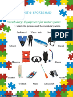 Unit 6-Sports Mad: Vocabulary - Equipment For Water Sports