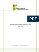 Plano de Desenvolvimento Institucional Pdi 2015 2019