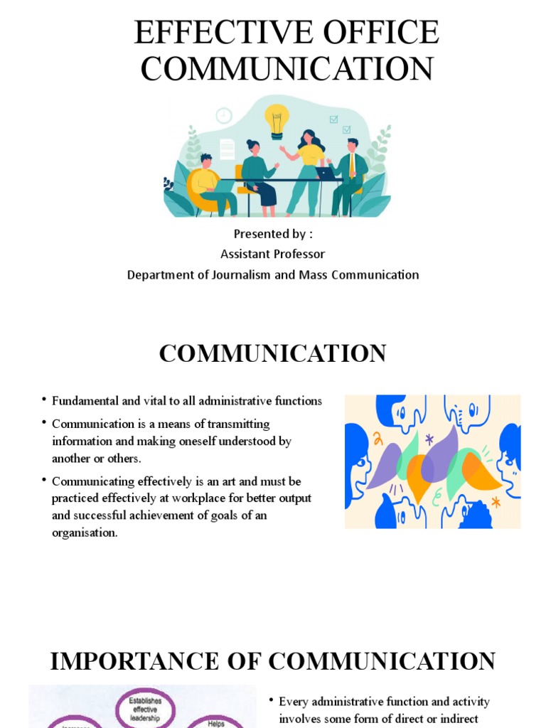 Effective Office Communication Strategies | PDF | Communication ...