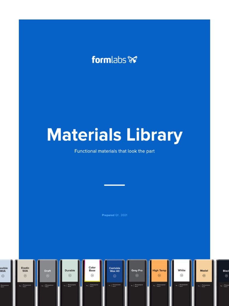 Library 3D Printing Materials | PDF