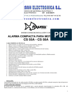 CS 55A - CS 58A: Alarma Compacta para Motocicleta