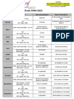 Calendario EXAMES 2023