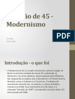 Geração de 45 - Modernismo