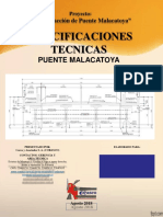 Especificaciones Tecnicas Del Puente Malacatoya Version Final Mod Orvisa