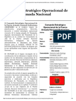 Comando Estratégico Operacional de La Fuerza Armada Nacional Bolivariana - Wikipedia, La Enciclopedia Libre