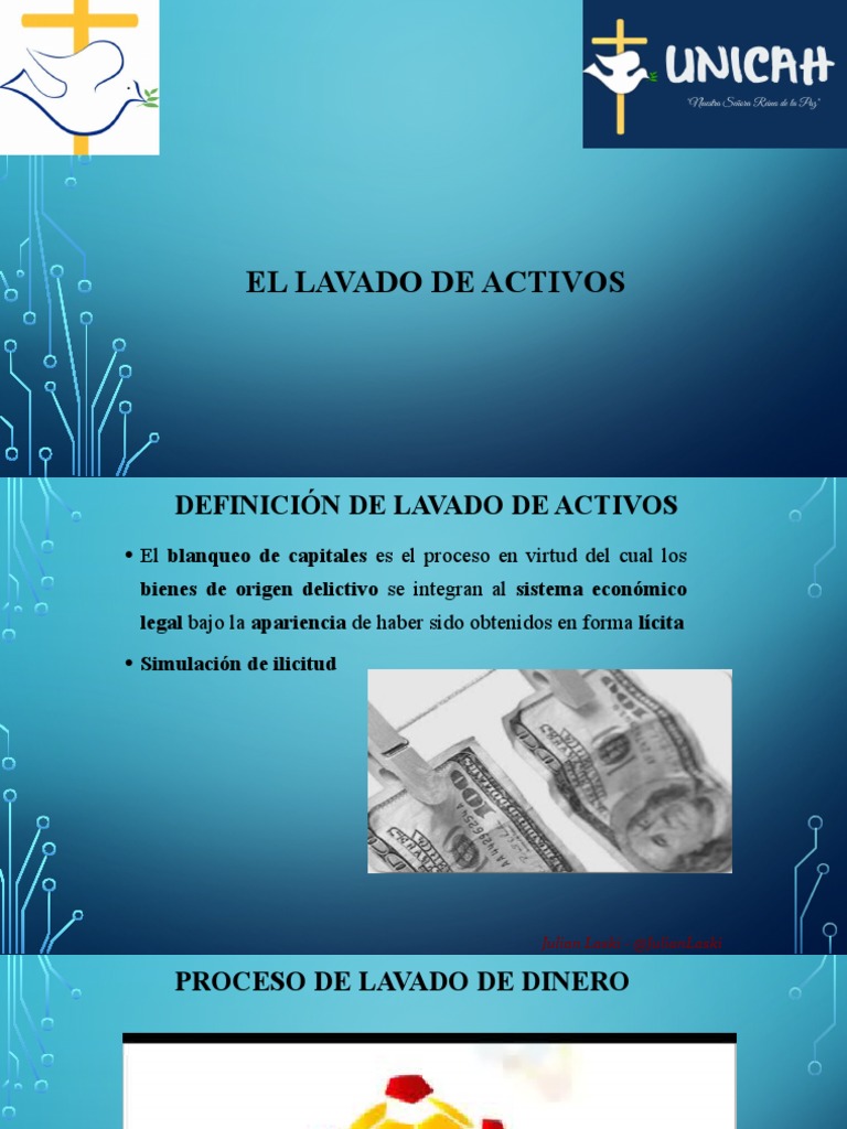 Definición y Proceso de Lavado de Activos | PDF | Lavado de dinero | Dinero