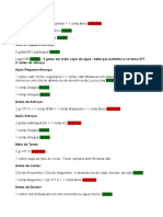 Suplementos diários e horários