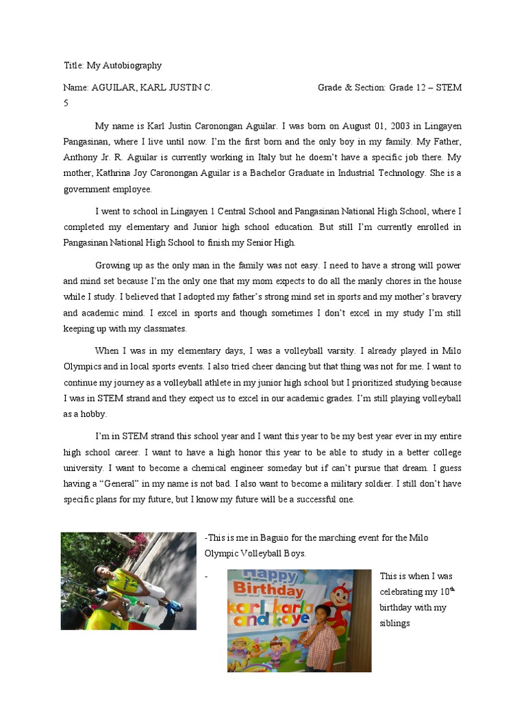 My Autobiography | PDF