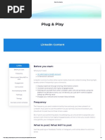 Plug & Play: Linkedin Content