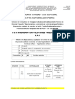 Plan SSO Proyecto Agua Potable Taquile