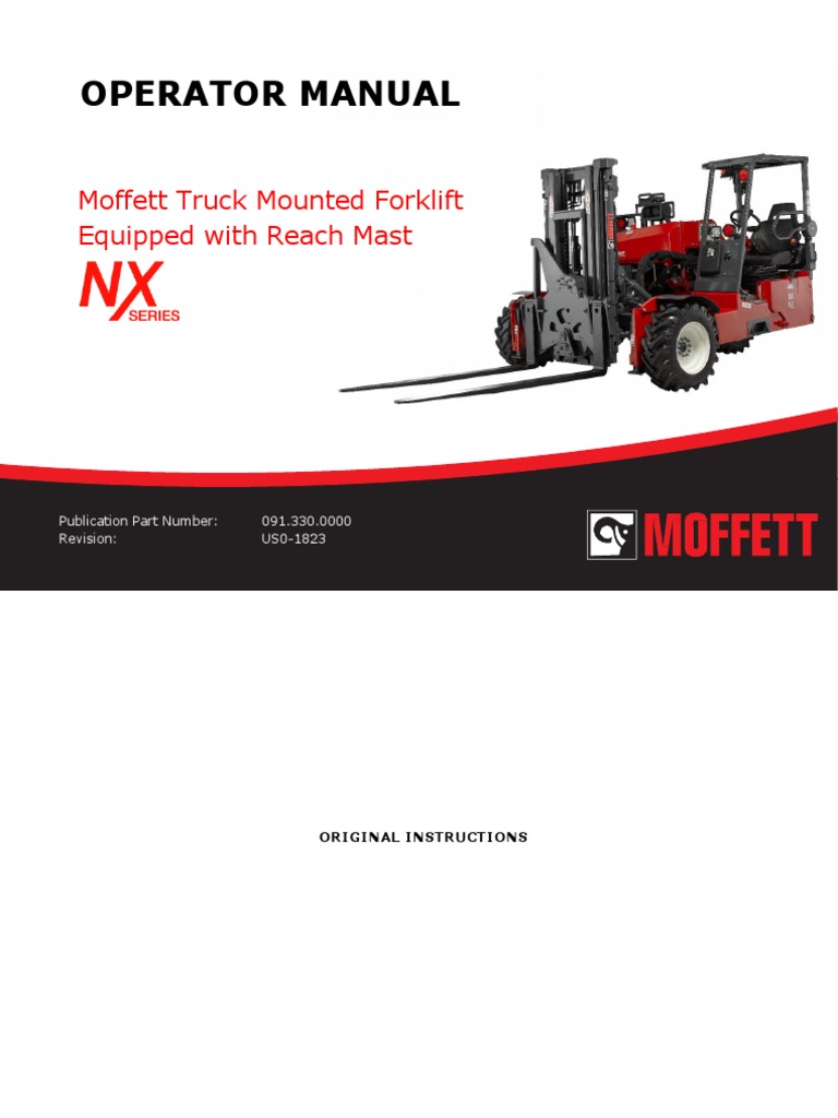 Moffett m9 NX Poultry Operators Manual PDF Forklift Truck