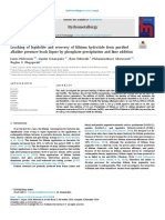 Leaching of Lepidolite and Recovery of Lithium Hydroxide From Pu - 2021 - Hydrom