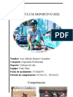 Curriculum Deportivo 2022 2