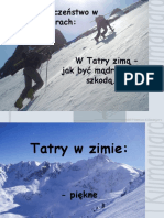 Taktyka - W Tatry Zimą
