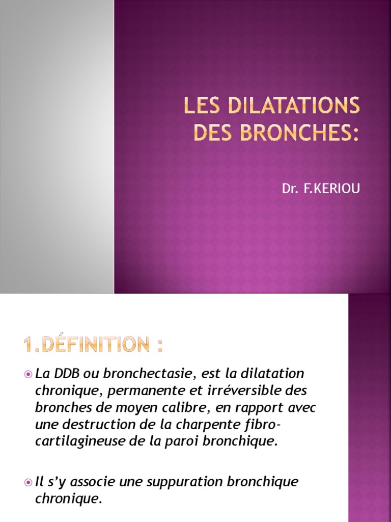 Complications et traitement de la DDB | PDF | Spécialités médicales ...