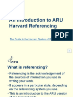 ARU Harvard Referencing - Narrated PowerPoint