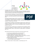 Seleccion Del Tema PDF