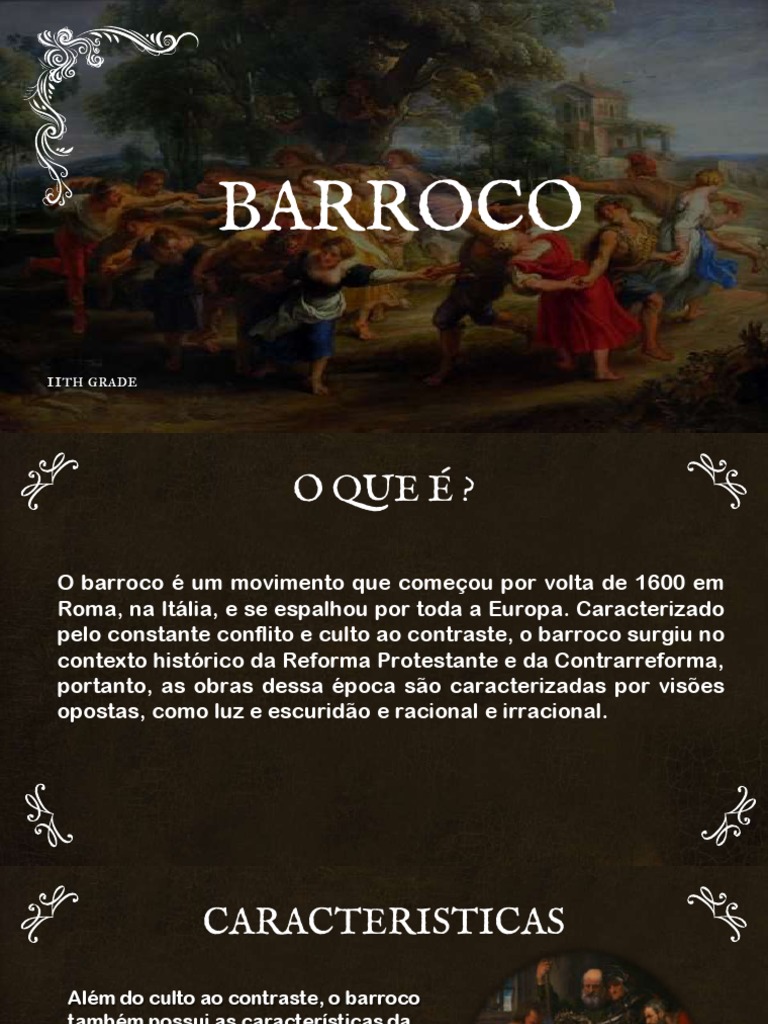O Barroco Características E Artistas Marcantes Pdf Barroco