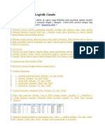 Tutorial Regresi Logistik Ganda ANALISIS MULTIVARIAT