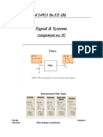 Signal & Systems: Shahid Fareed 24921 Bs - EE (B)